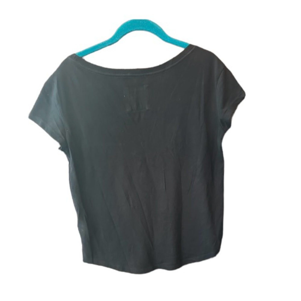 Abercrombie & Fitch Short Sleeve Women’s T-Shirt Black with White Text Small‎ - Picture 2 of 6